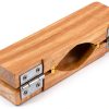 Luxshiny Dumpling Press Mold Manual Wood Copper Kitchen Tool-8