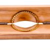 Luxshiny Dumpling Press Mold Manual Wood Copper Kitchen Tool-2