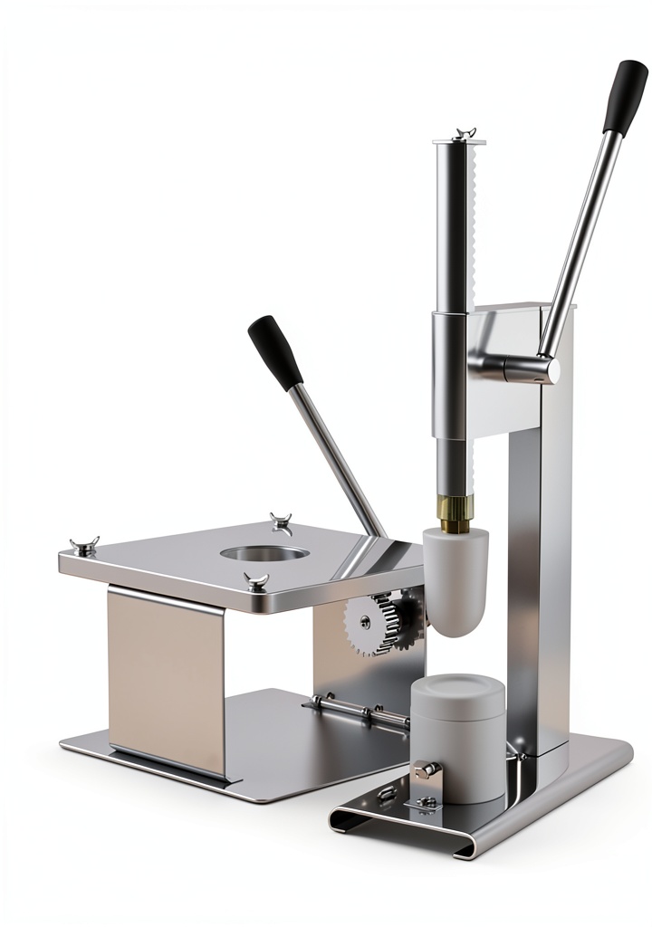 HYTRDJKDF dough press on a commercial kitchen counter