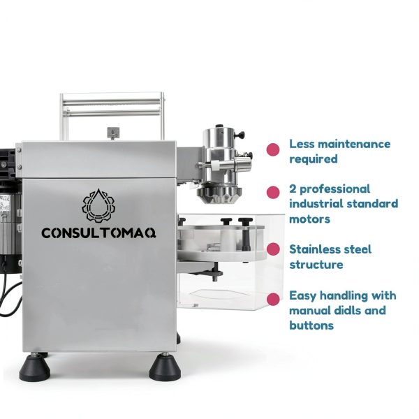 CONSULTOMAQ Commercial Dough Press Stainless Steel Fast-3