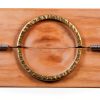 Luxshiny Dumpling Press Mold Manual Wood Copper Kitchen Tool-1