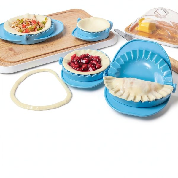 Machika Dough Press Set 4 Plastic Molds Empanada Maker-1