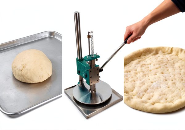 INTBUYING Stainless Steel Manual Dough Press Machine Green-4