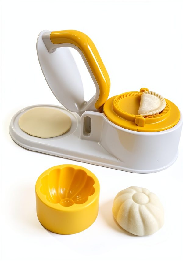 Bnqoe Dumpling Maker 3 in 1 Plastic White Food Grade-0