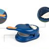365Home Dumpling Press Manual Plastic Green Blue Dough Maker-2