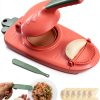 Buyscoolee Dumpling Maker Manual Press Pink Plastic DIY-0