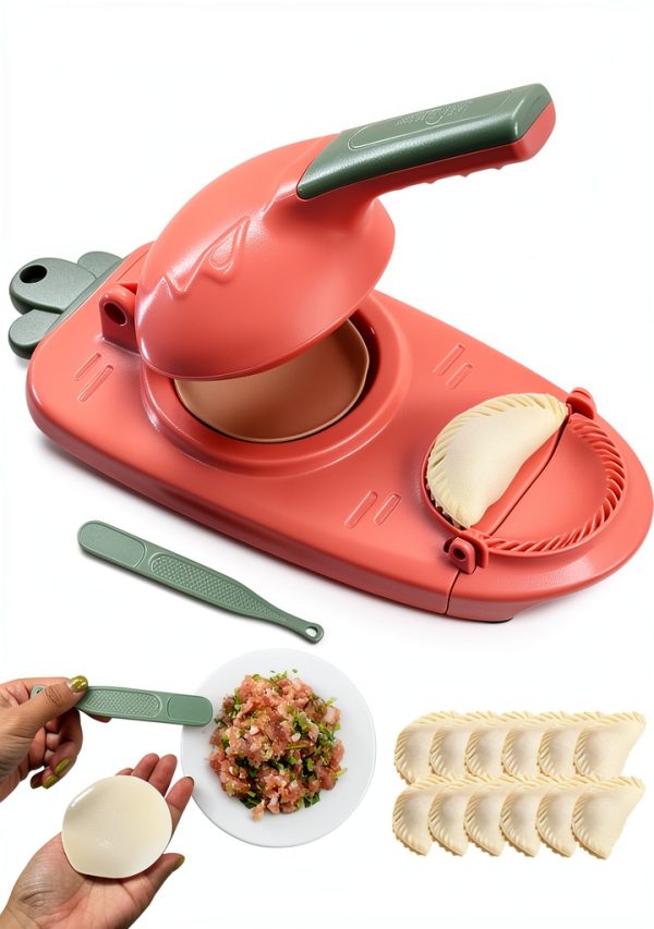 Buyscoolee Dumpling Maker Manual Press Pink Plastic DIY-0