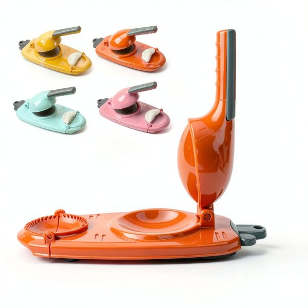 Buyscoolee Dumpling Maker Manual Press Pink Plastic DIY-2