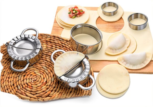 GLOGLOW Manual Dumpling Maker Stainless Steel Kitchen Tool-5