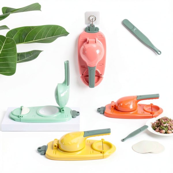 Buyscoolee Dumpling Maker Manual Press Pink Plastic DIY-5
