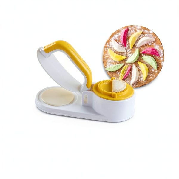 Bnqoe Dumpling Maker 3 in 1 Plastic White Food Grade-6