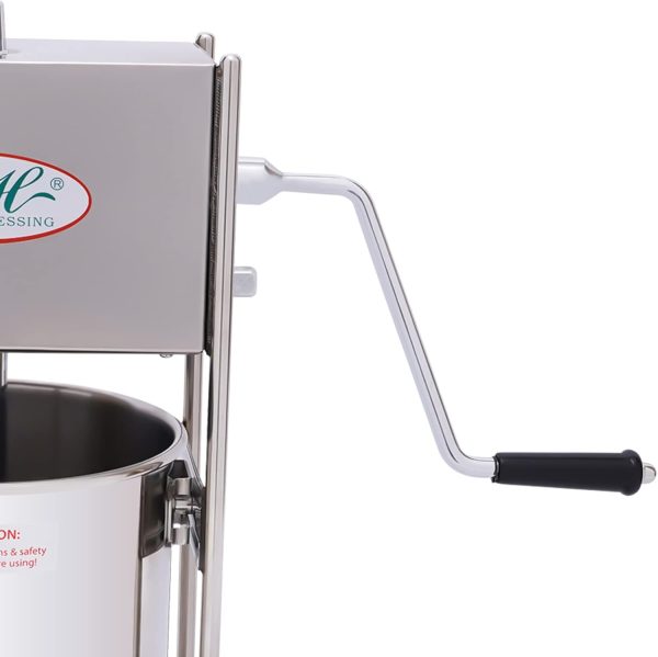 Commercial Sausage Stuffer Stainless Steel 2.6 Gal Dual Use-9