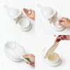 Generic Manual Dumpling Maker 2-in-1 White Plastic Stainless-2