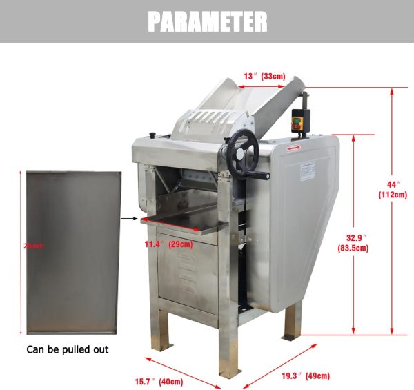 HayWHNKN Dough Press Machine Stainless Steel Commercial-4