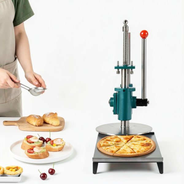 Awolsrgiop Pizza Dough Press Machine Stainless Steel-2