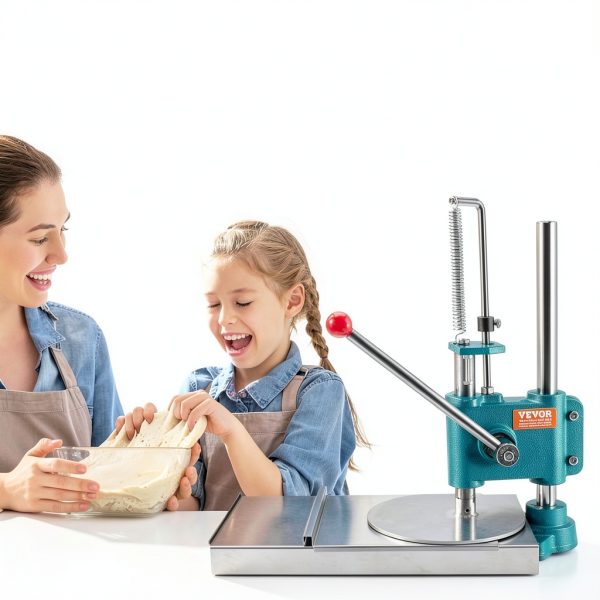 VEVOR Manual Dough Press Machine 240mm Plate 5mm Thickness-2