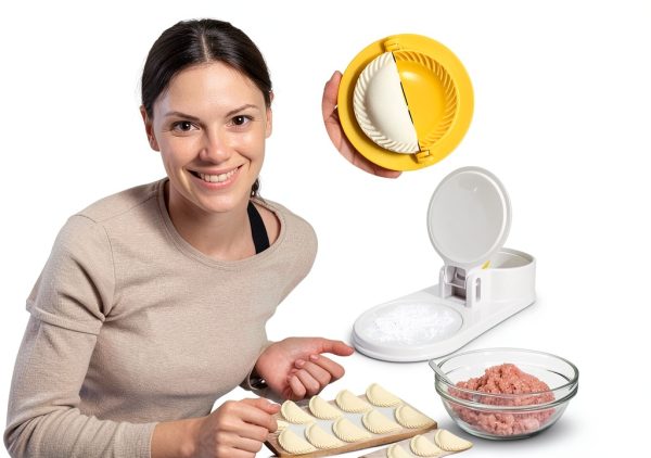 Bnqoe Dumpling Maker 3 in 1 Plastic White Food Grade-4