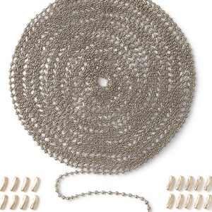 Opvixi Ceiling Fan Pull Chain Stainless Steel 236in-0