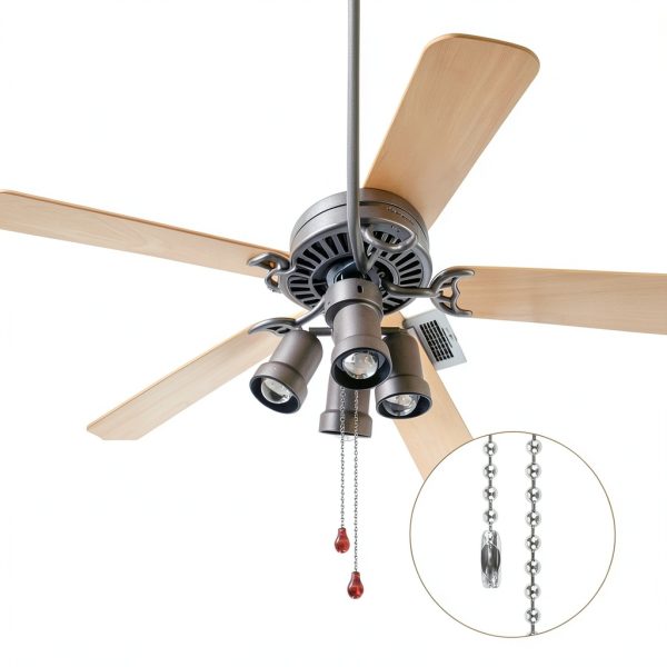 Opvixi Ceiling Fan Pull Chain Stainless Steel 236in-4