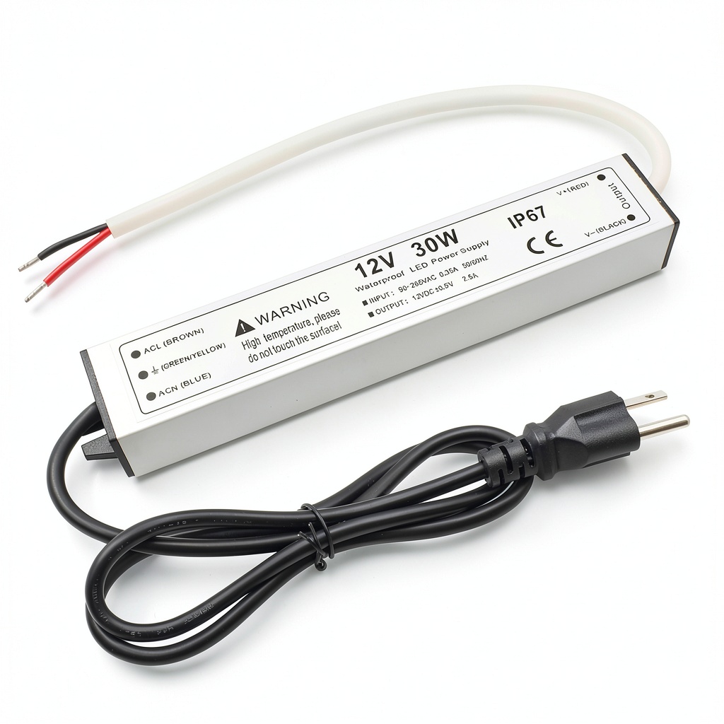 LEDneighbor transformer installed in a garden lighting setup