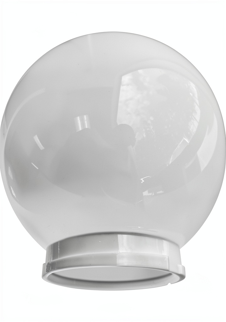 Beam Lighting acrylic globe installed in a kitchen ceiling
