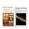 LED Strip Channel Muzata White Waterproof Metal Profile U1SW-2