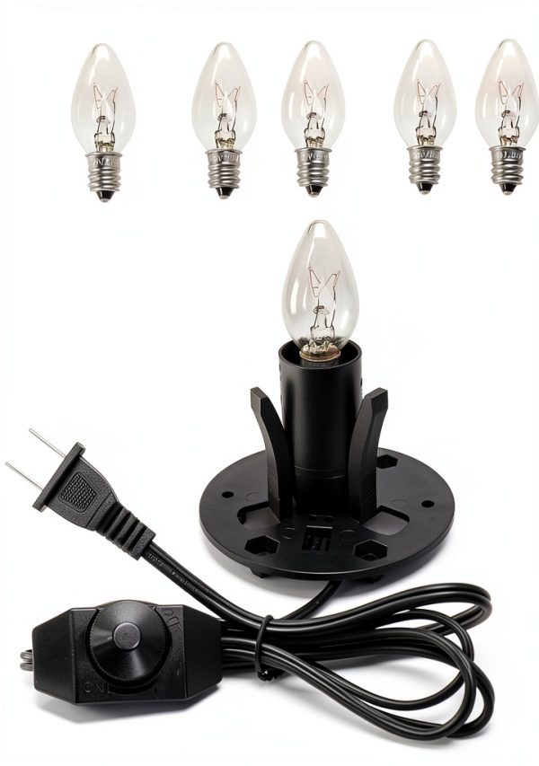 15W Salt Lamp Bulb 6-Pack with Dimmer Switch - OHLGT Classic-0