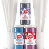 Cotton Candy Express Floss Sugar Variety Pack with 3 - 11oz Plastic Jars of Cherry, Blue Raspberry & Grape Flossing Sugars Plus 50 Paper Cotton Candy Cones-0
