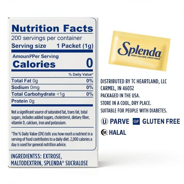 SPLENDA Zero Calorie Sweetener, 200 Count Packets-1