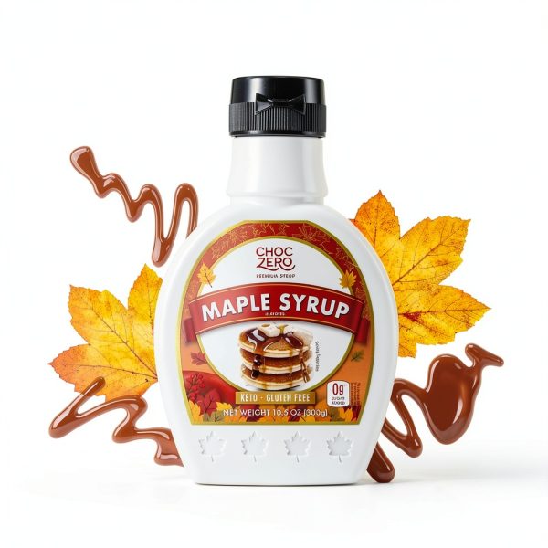 ChocZero Maple Syrup, Sugar Free, Low Carb, Sugar Alcohol Free, Gluten Free, No Preservatives, Non-GMO Dessert and Breakfast Topping Syrup, 10.5oz (Pack of 1)-0
