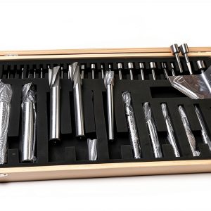CME 39 Pcs HSS Interchangeable Pilot Counterbore Set Wooden Box-0