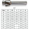 5pcs HSS-AL Counterbore Set M3-M8 for Aluminum Steel Copper Cast Iron-1