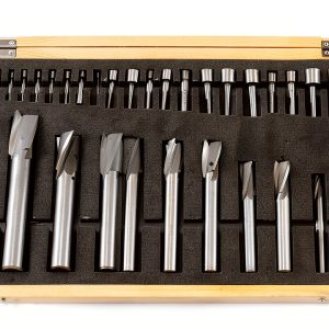 SHARS 40PC 3-Flute HSS Straight Shank Counterbore Set 404-7376-0