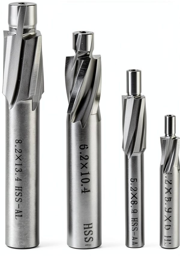5pcs HSS-AL Counterbore Set M3-M8 for Aluminum Steel Copper Cast Iron-0