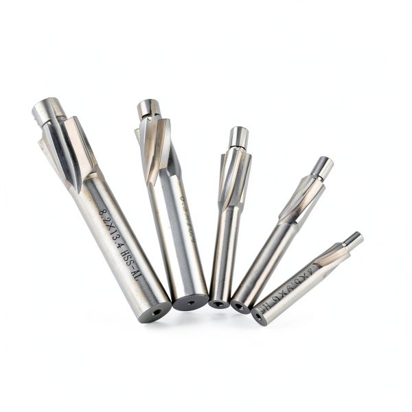 Watris Veiyi 5PCS Counterbore Drill Bit Set, HSS-AL Straight Shank 4 Flutes End Mill Bits, M3-M8 Pilot Slotting Counterbore Mould End Mill Cutter-7