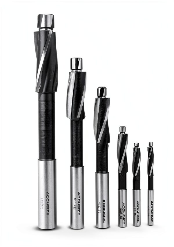 Accusize 7Pc Metric Hss Counterbore Set, 3 Flute Straight Shank for-7