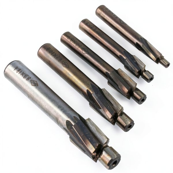 SHUATI 5Pcs Counterbore Set M3-M8 4-Flute HSS-AL Straight Shank Tool-1