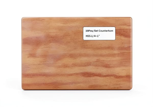 CME 39 Pcs HSS Interchangeable Pilot Counterbore Set Wooden Box-5